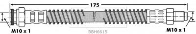 BORG & BECK Bremžu šļūtene BBH6615